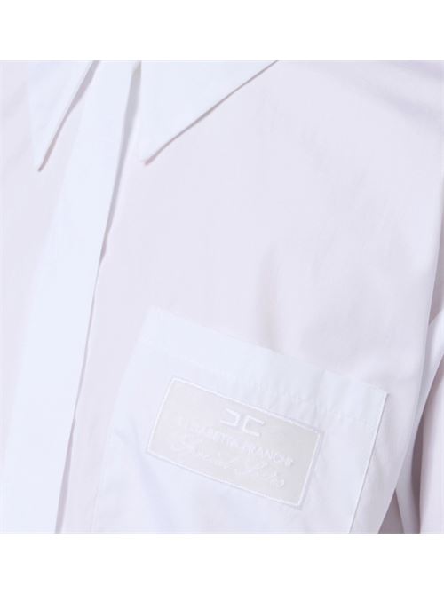 SHIRT WITH EMBROIDERED POCKET ELISABETTA FRANCHI | CA09251E2100 bianco